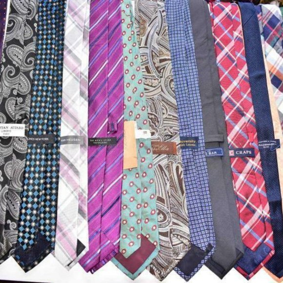 Lot of 5 Designer Neckties - FROM POPULAR BRANDS - Picture 1 of 11